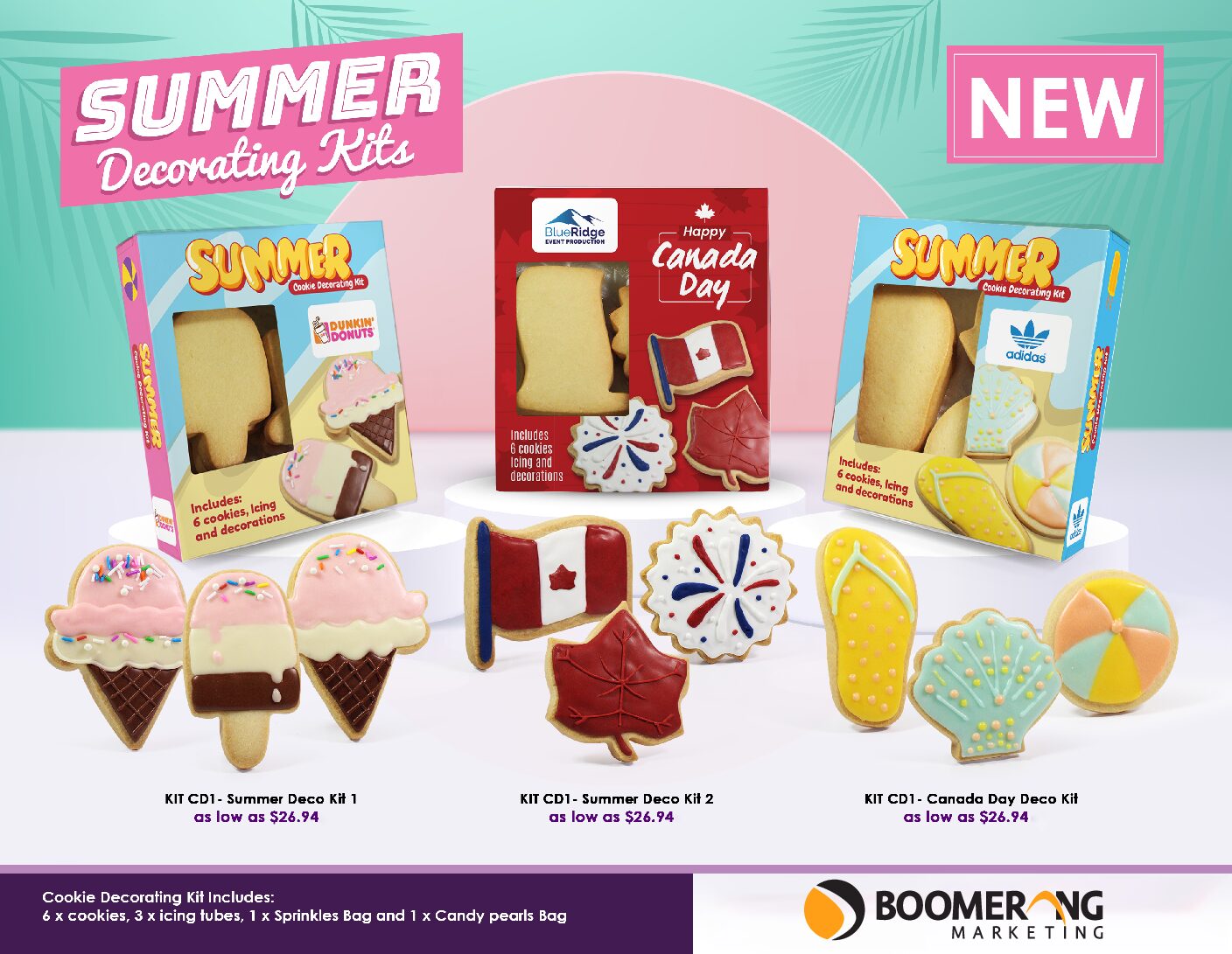 Summer Themed Cookie Decorating Kit